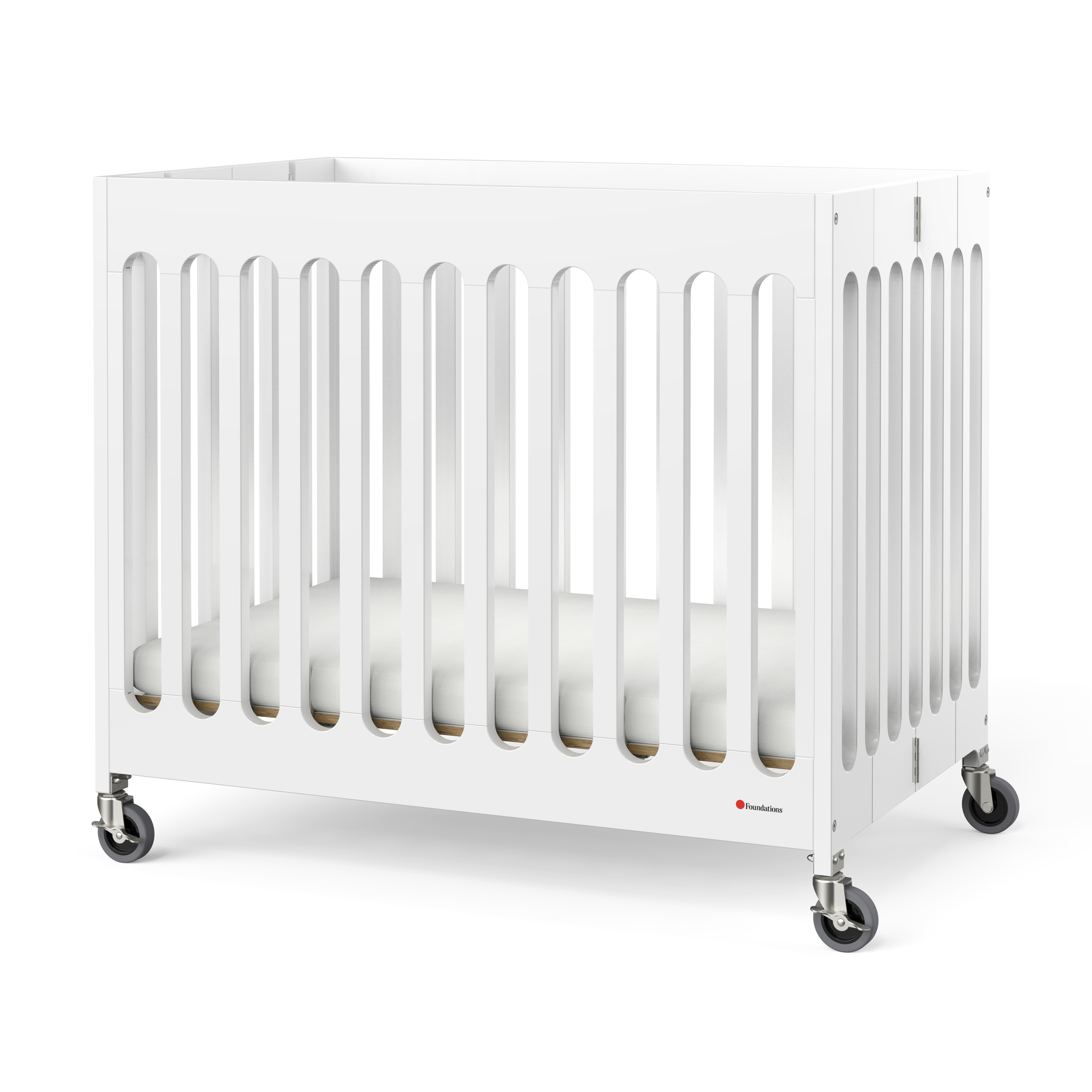 Boutique inklapbaar babybedje van hout - Wit