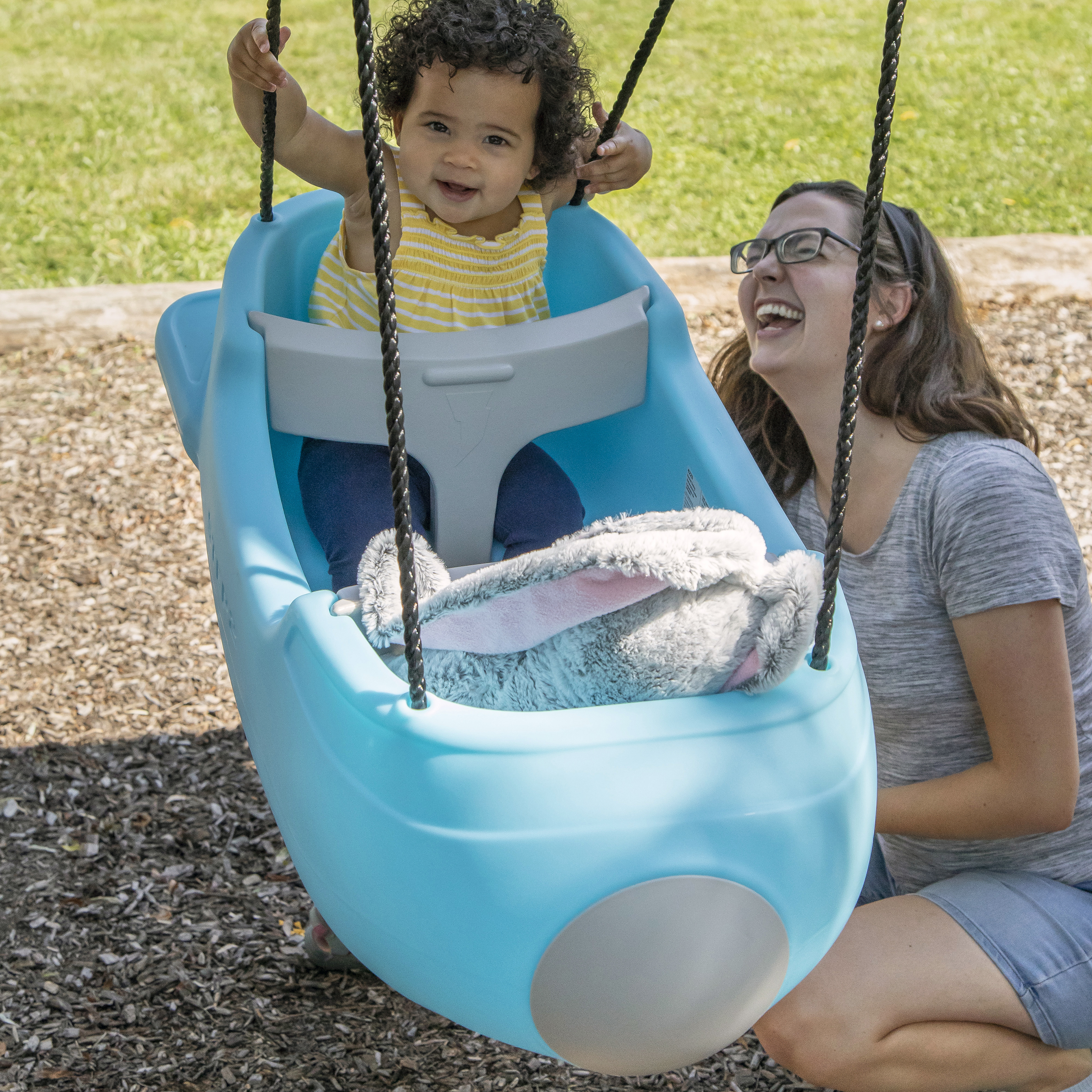 Rocket Swing for Two - Bleu