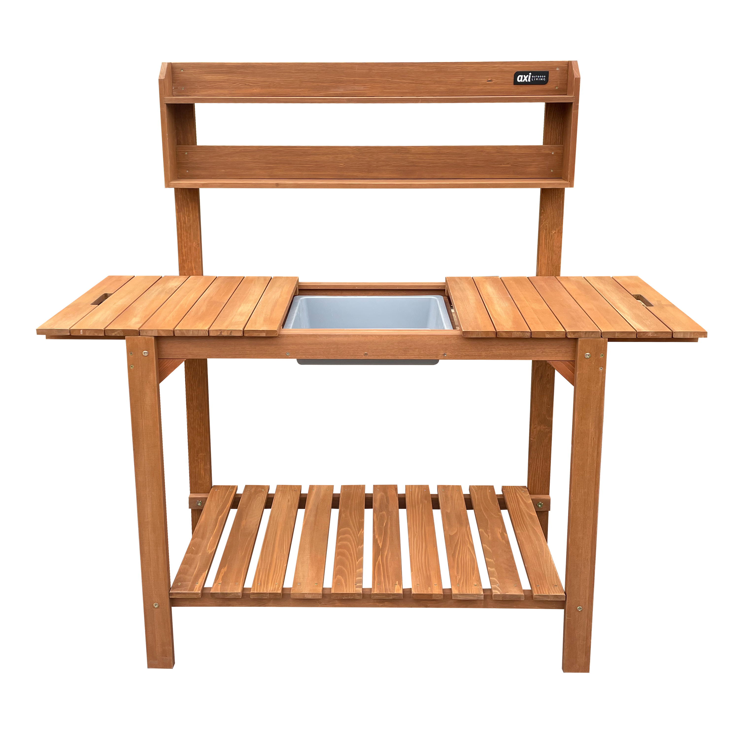 Oppottafel met verschuifbaar werkblad