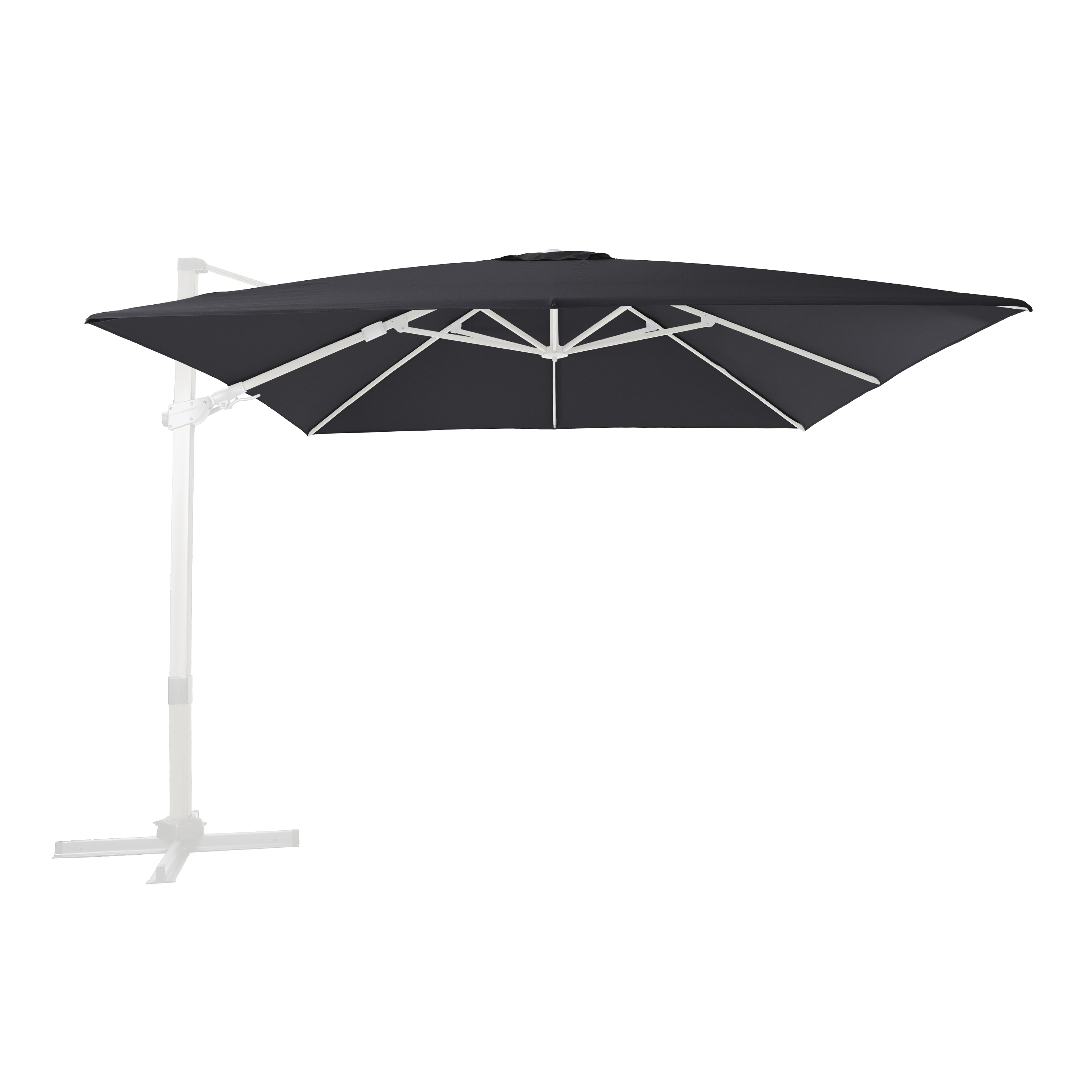 Apollo Premium Floating parasol 300x300 White/grey