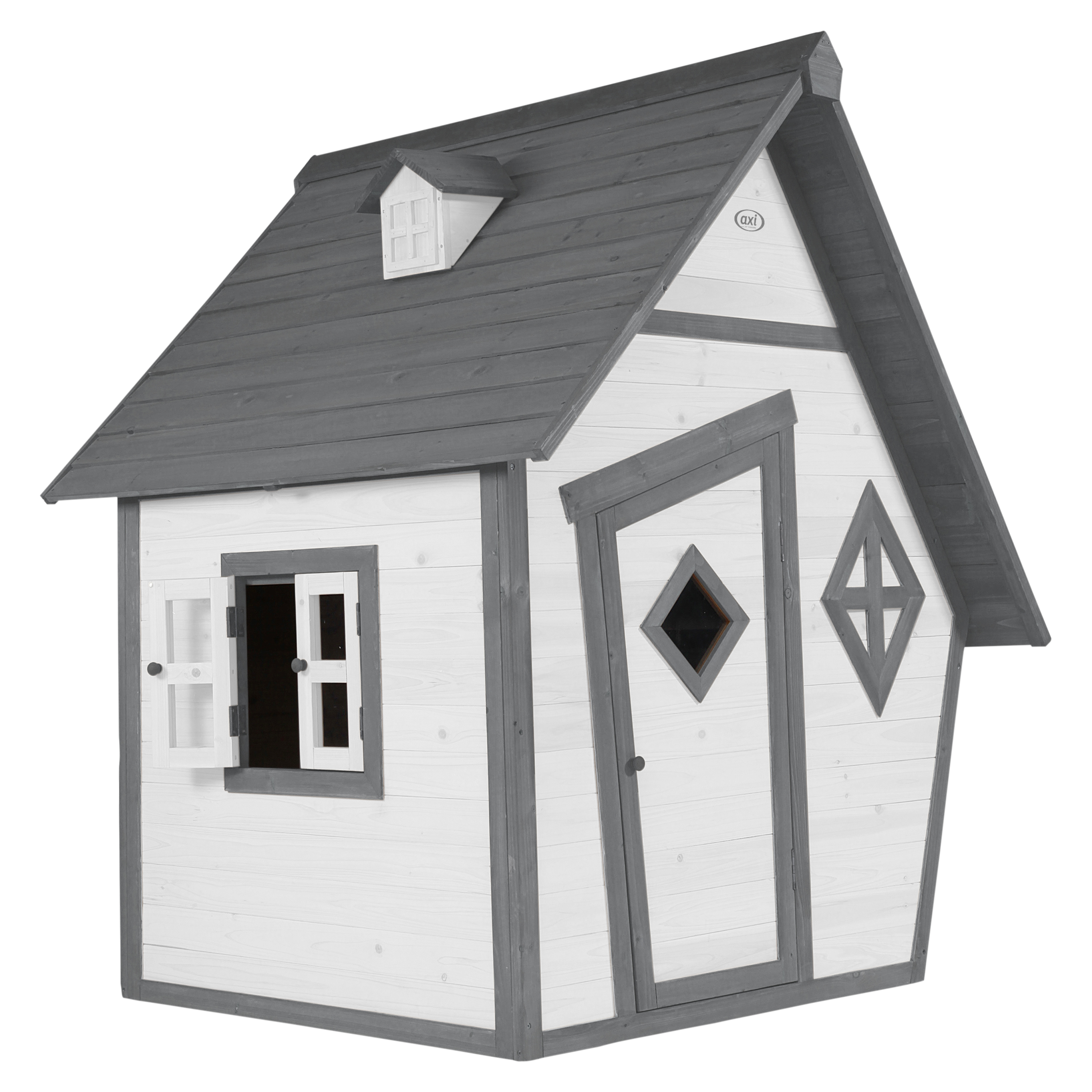 Cabin Speelhuis Grijs/wit