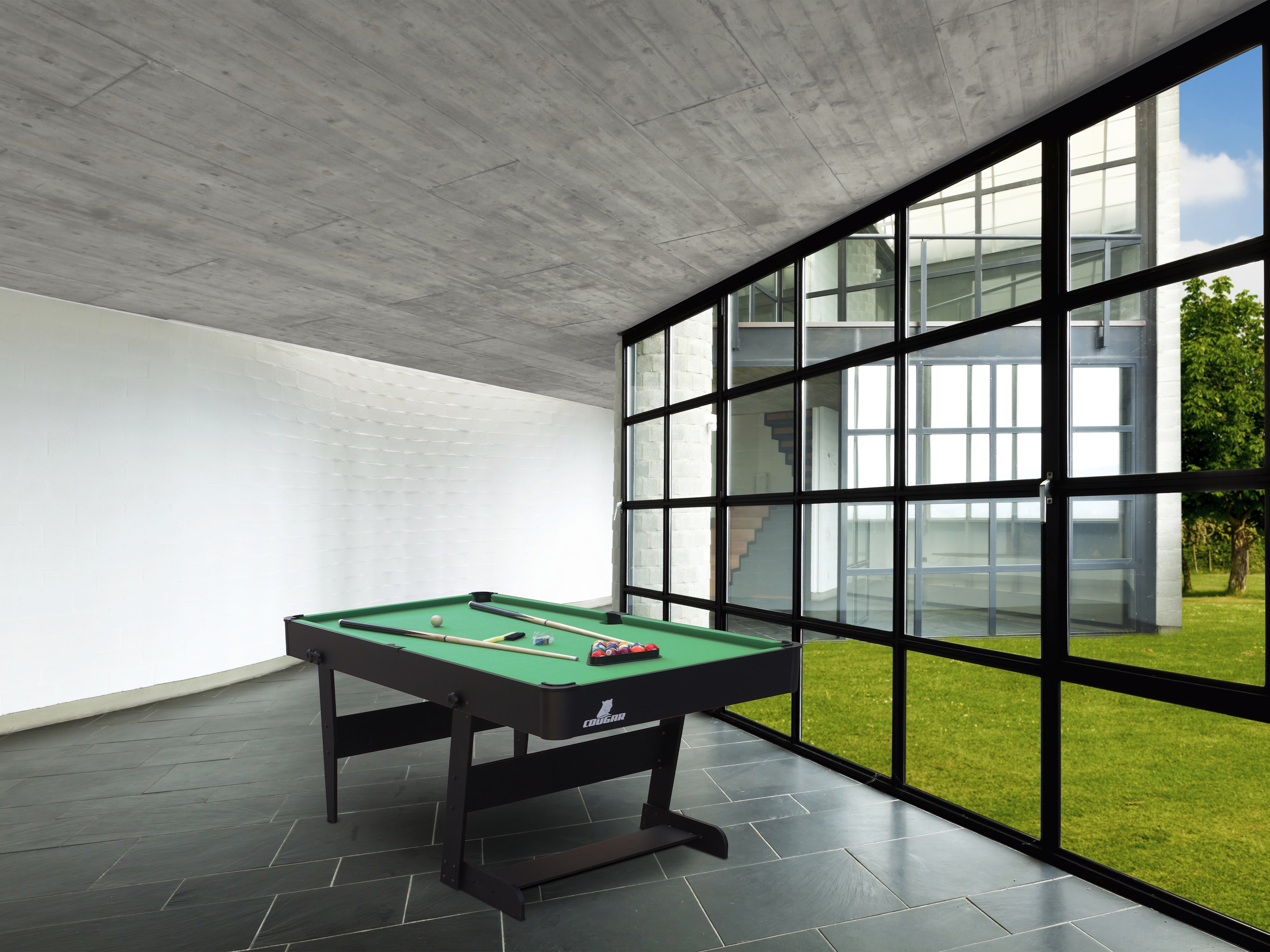 Hustle XL opklapbare Pooltafel Zwart