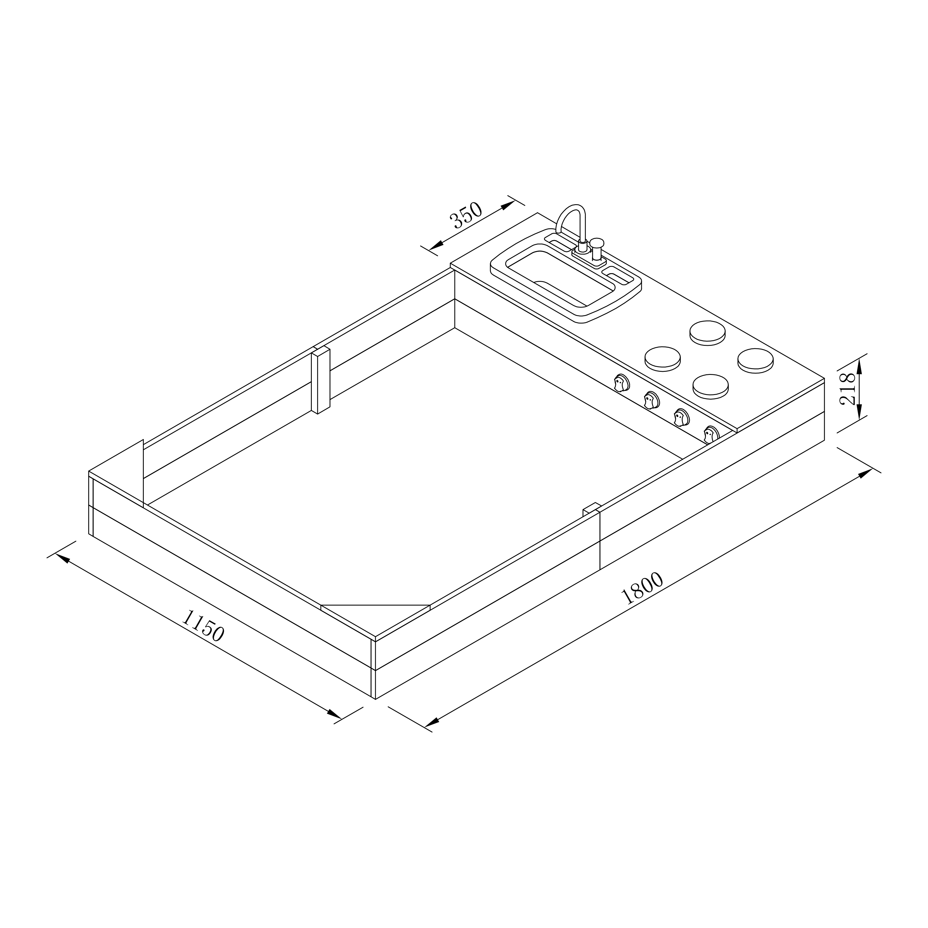 Kelly Sandbox with Play Kitchen Grey/brown Kelly Sandbox with Play Kitchen Grey/brown