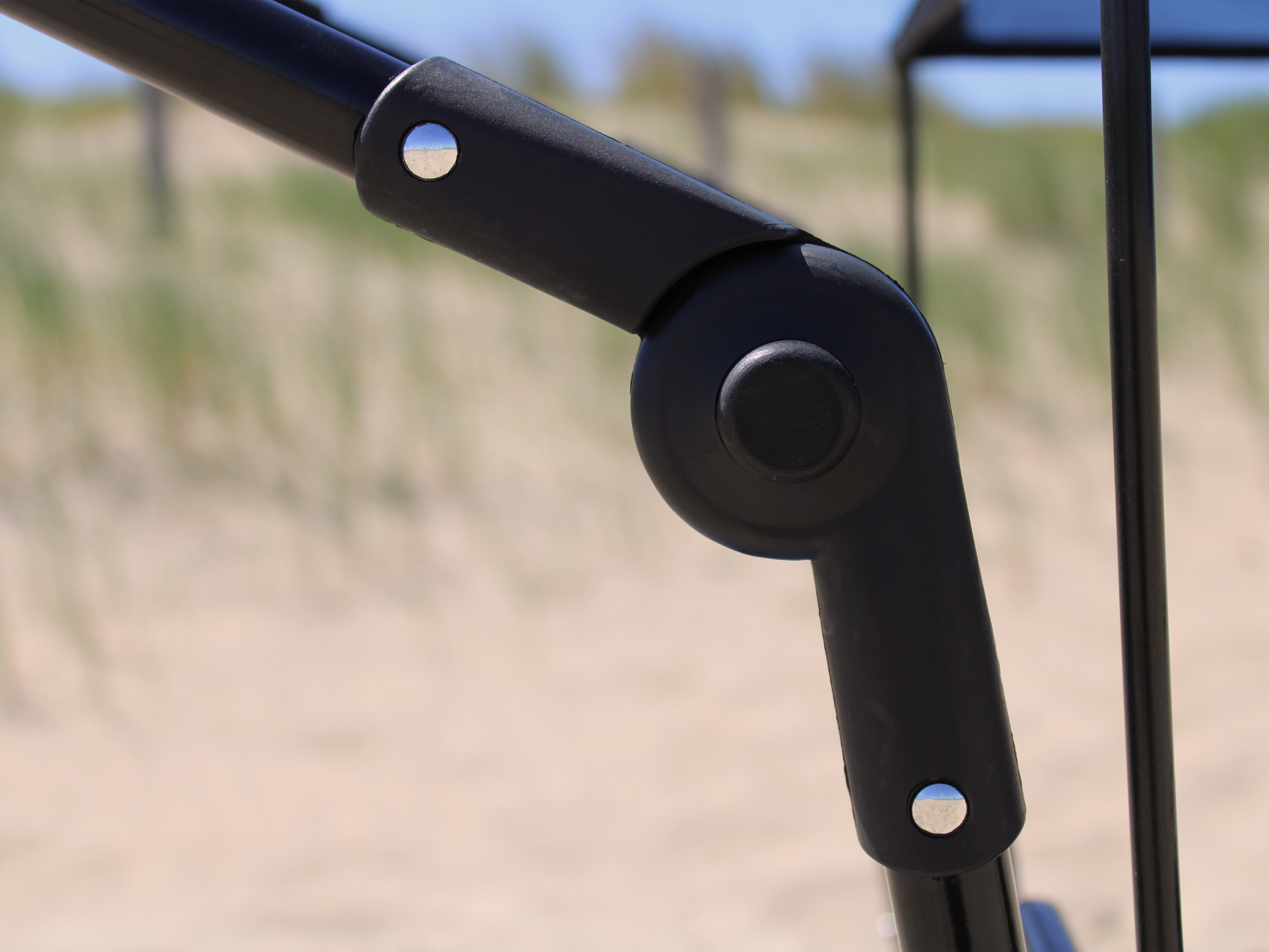 AB210 Foldable Beachwagon with roof, bag, brake and handleba