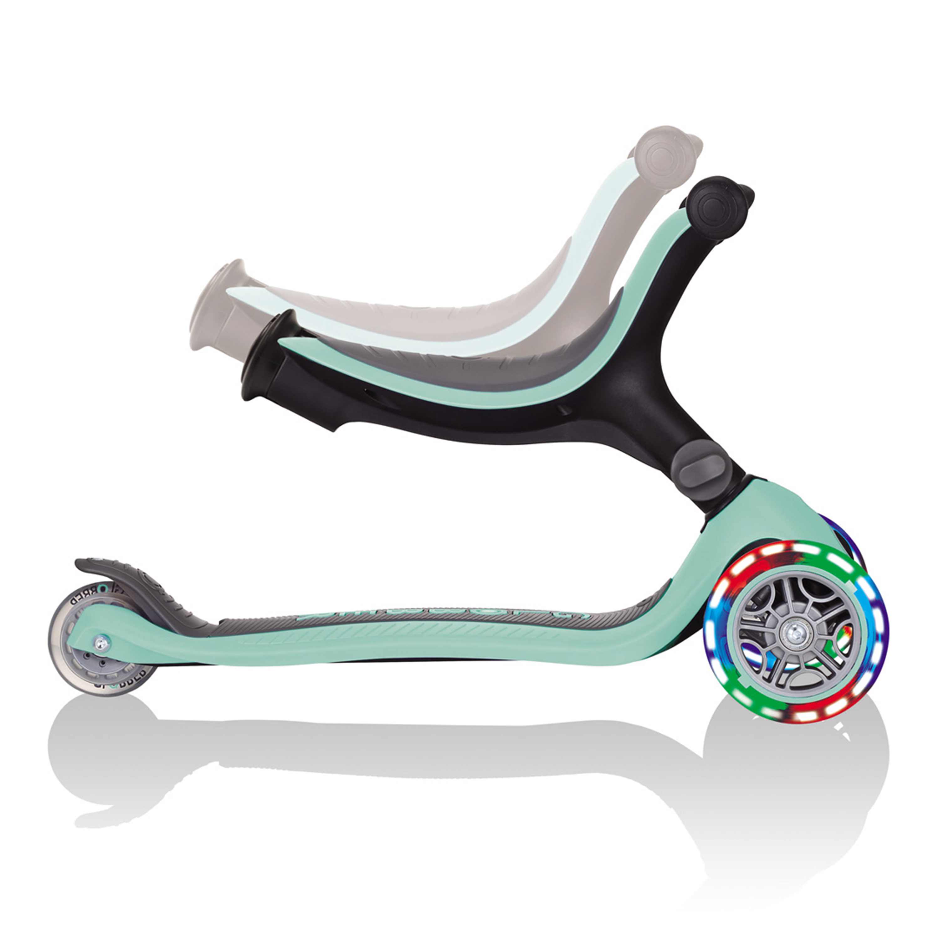 Go Up Foldable Plus Lights 3-in-1 Scooter Pastel Mint