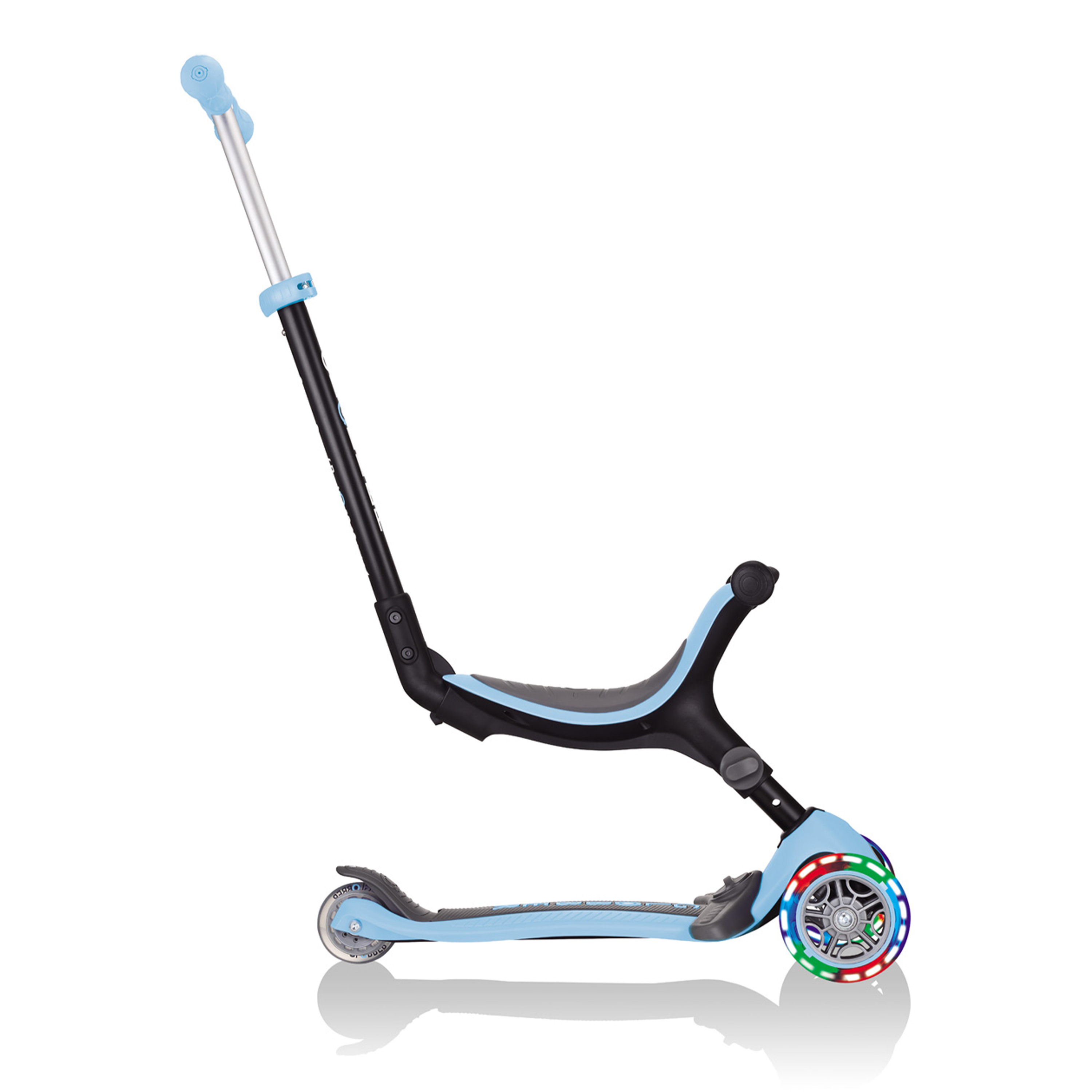 Go Up Foldable Plus Lights 3-in-1 Scooter Pastel Blue