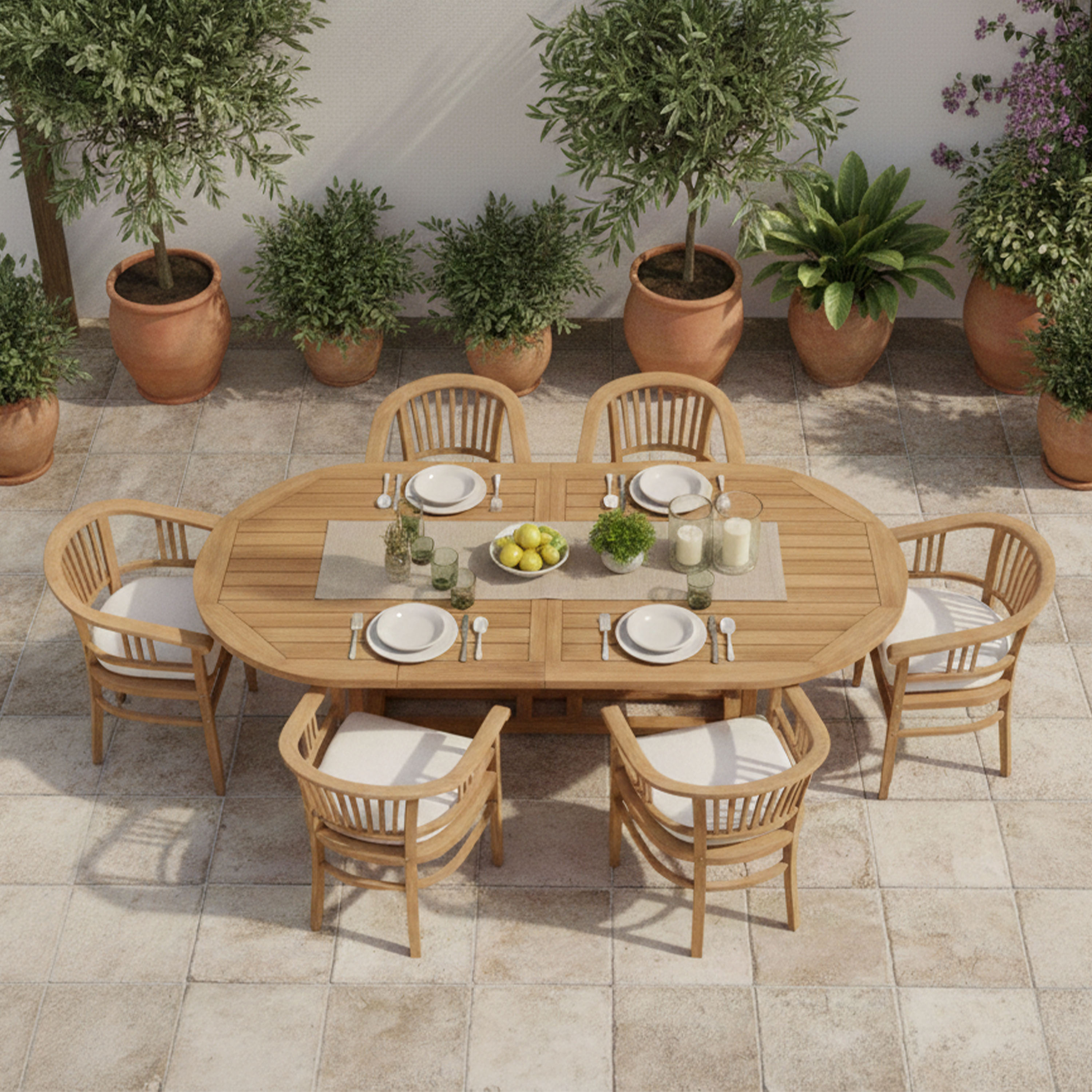Marzi set - incl. 6 pcs Talia chair