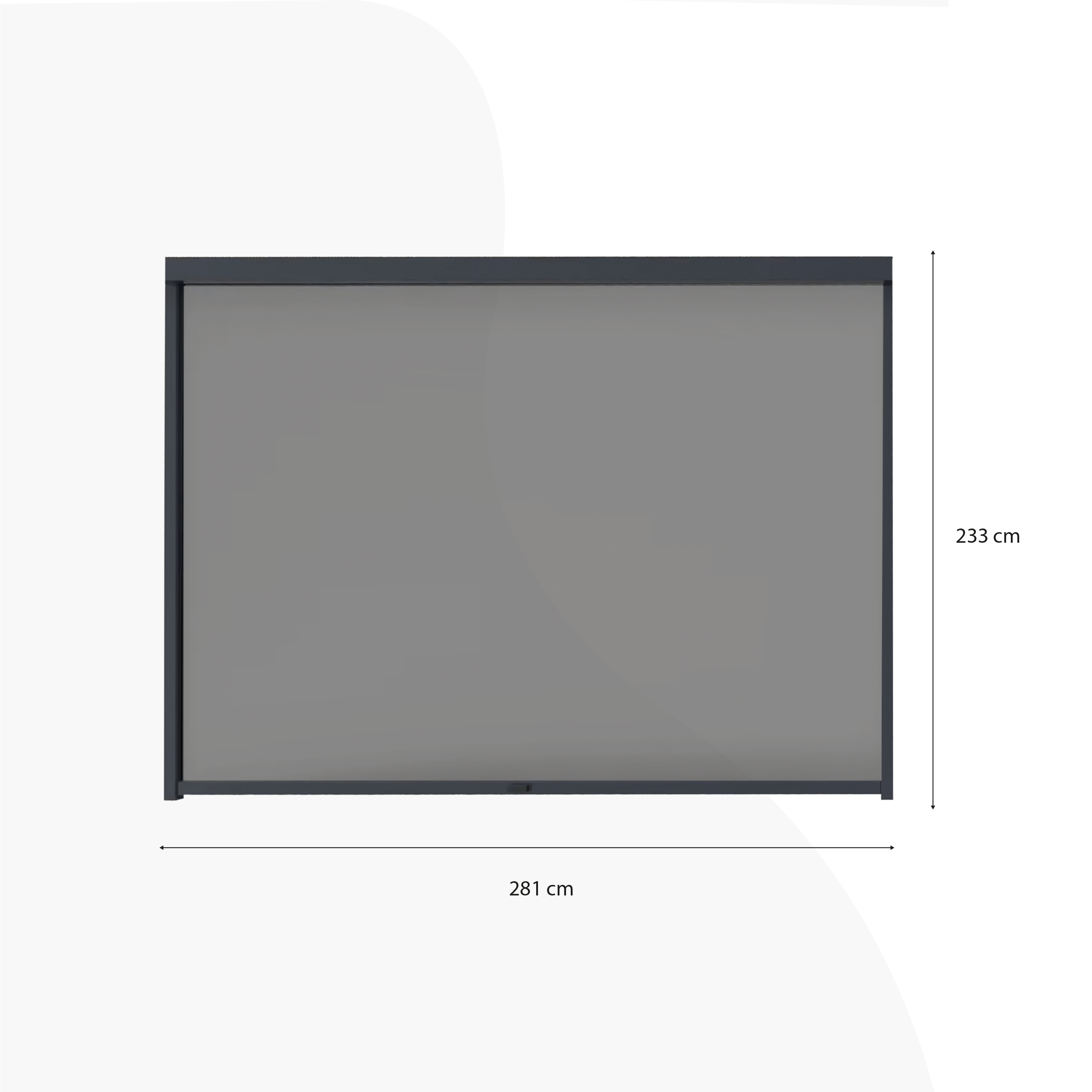 Raya Sling Side Screen 3m - Dark Grey/Black